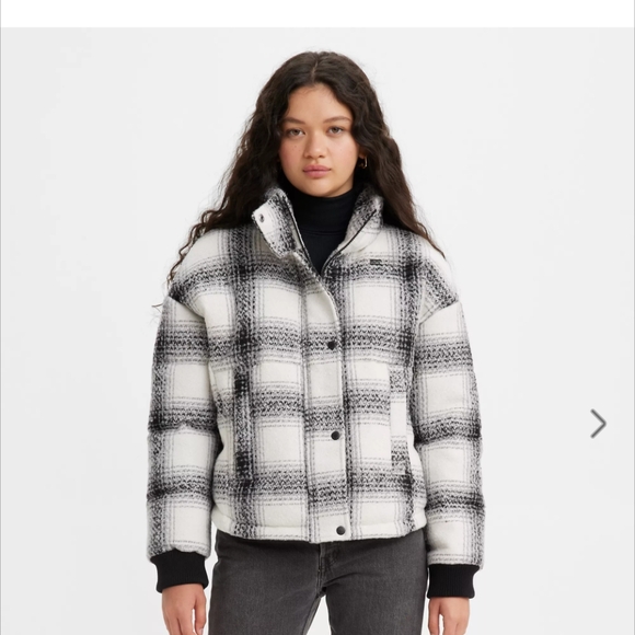 Women's Levi's Wool Puffer Jacket Size medium - Picture 12 of 13